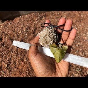 Raw Green Opal Necklace | Wire Wrapped Meditation Crystal Pendant Jewelry Gift